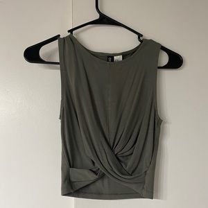 Olive green crop top size XS